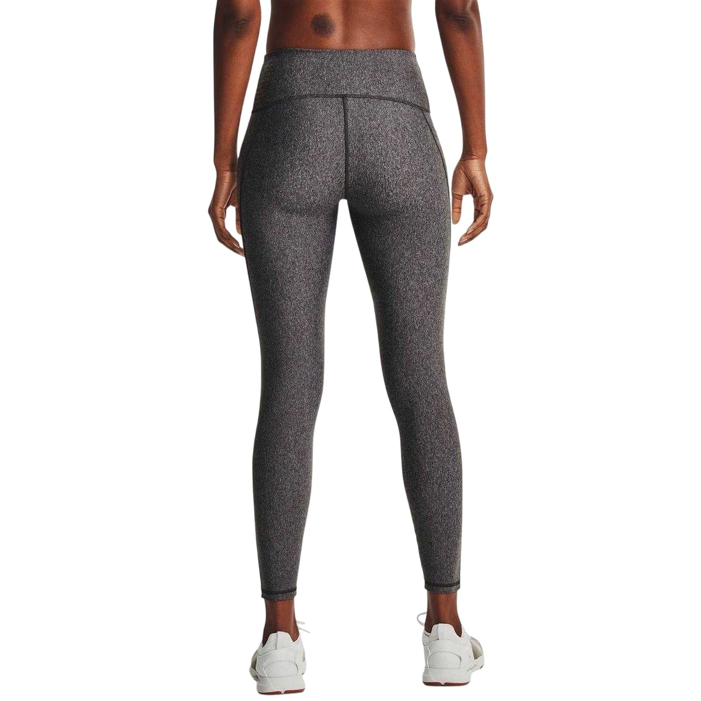 Light Charcoal Heather - Back - Under Armour Womens-Ladies Performance HeatGear Tights