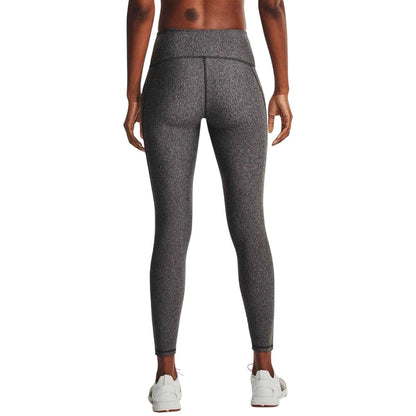 Light Charcoal Heather - Back - Under Armour Womens-Ladies Performance HeatGear Tights