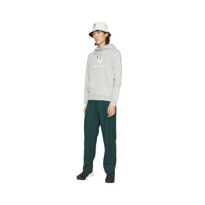 Grey - Side - Belstaff Mens Cotton Drawstring Hoodie