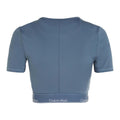 Blue - Back - Calvin Klein Womens-Ladies Gym Crop T-Shirt