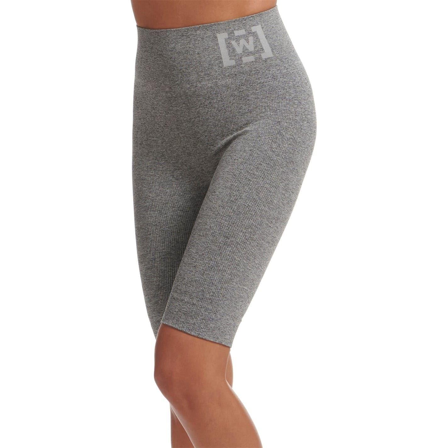 Grey - Side - Wolford Womens-Ladies Athleisure Shaping Cycling Shorts