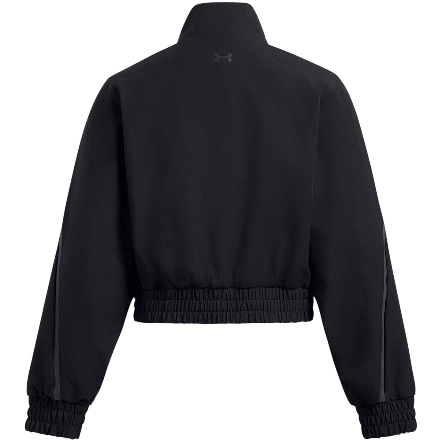 Black - Back - Under Armour Womens-Ladies Funnel Neck Long-Sleeved Top