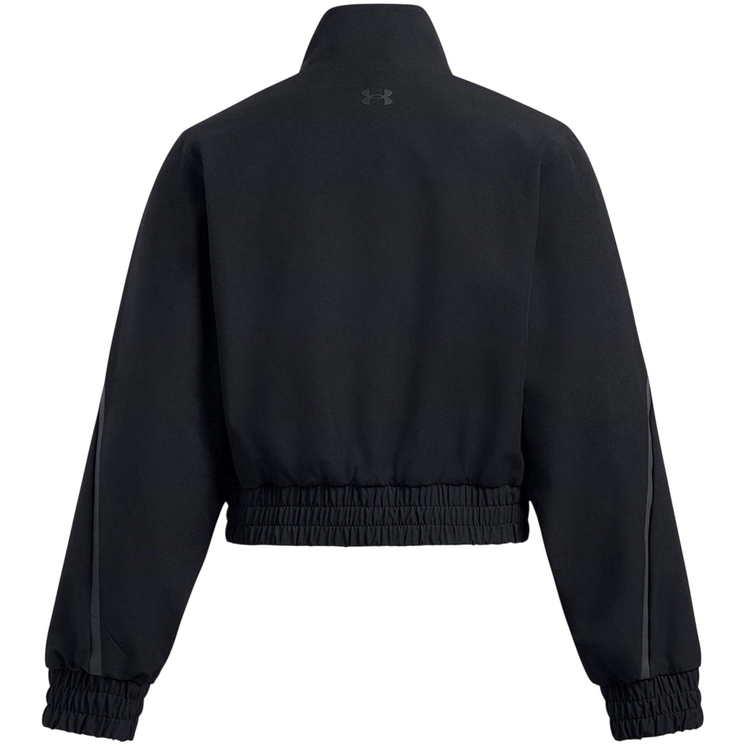 Black - Back - Under Armour Womens-Ladies Funnel Neck Long-Sleeved Top
