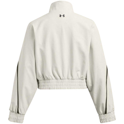 White - Back - Under Armour Womens-Ladies Funnel Neck Long-Sleeved Top