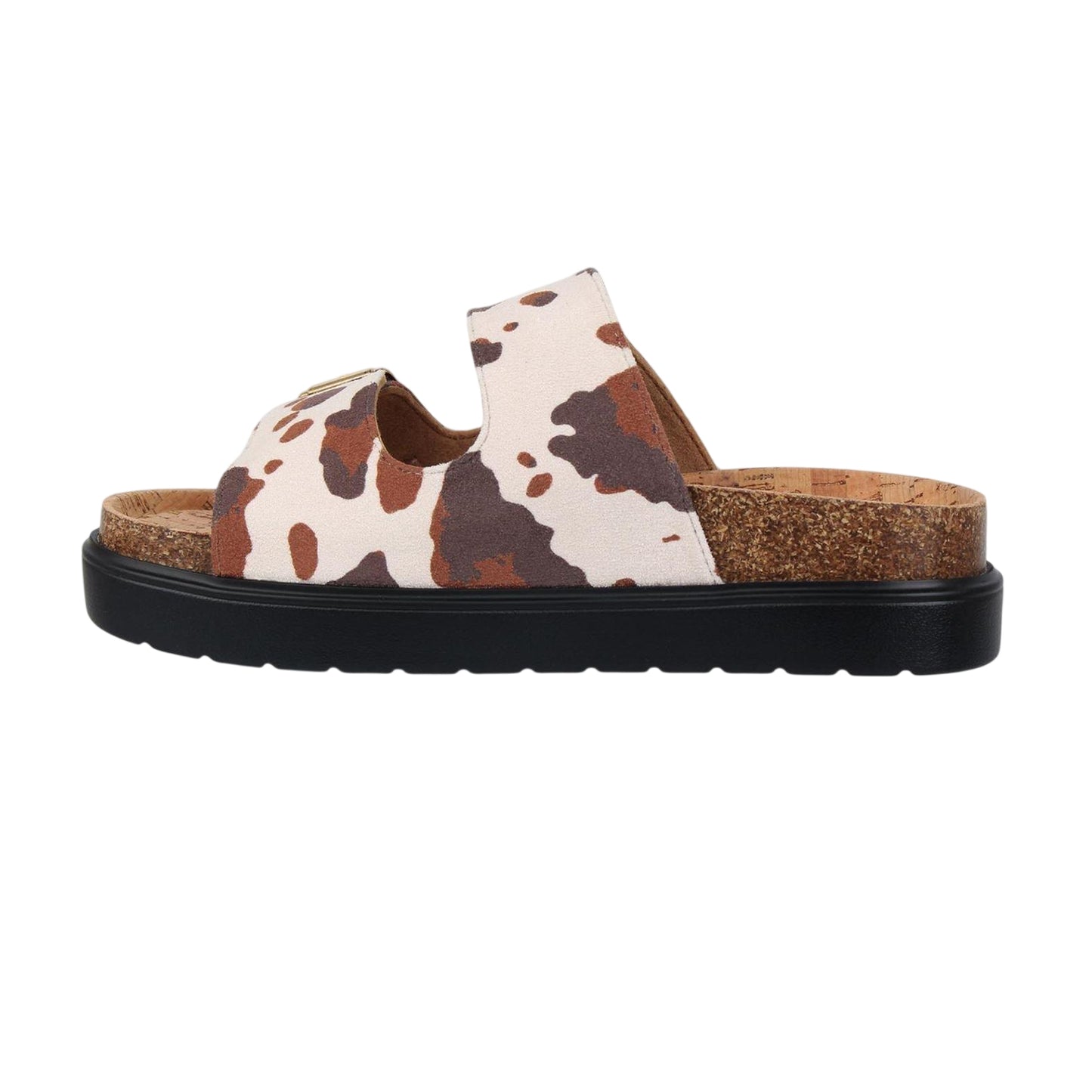 Cowhide - Back - Biba Womens-Ladies Synthetic Double Strap Sandals