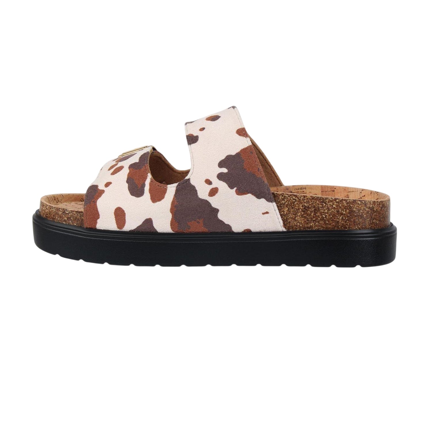 Cowhide - Back - Biba Womens-Ladies Synthetic Double Strap Sandals