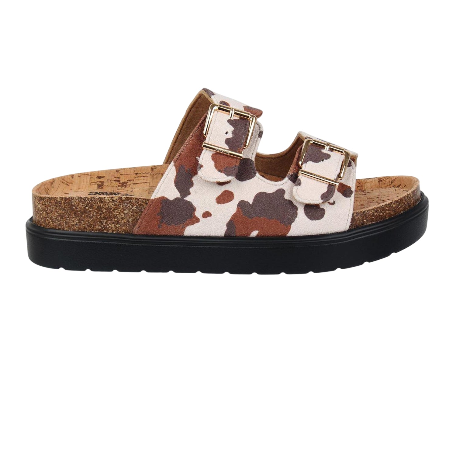 Cowhide - Front - Biba Womens-Ladies Synthetic Double Strap Sandals
