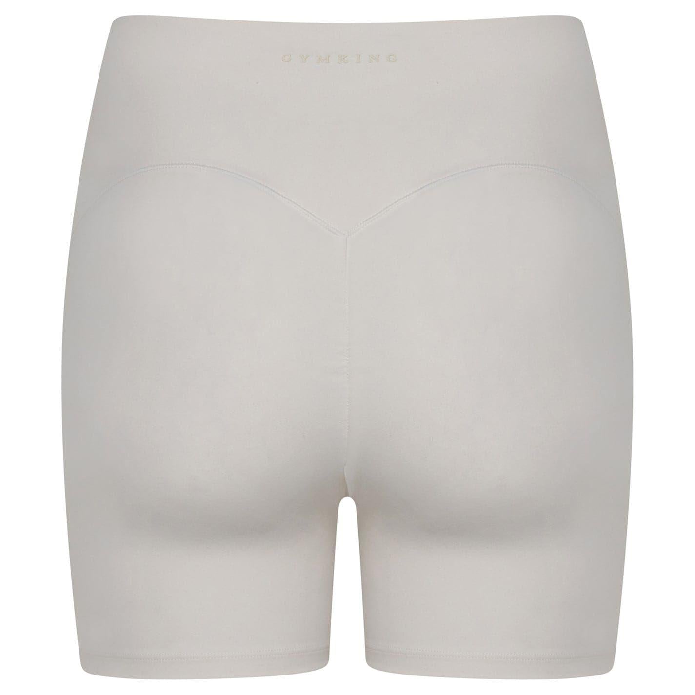 Marshmallow - Back - Gym King Womens-Ladies Peach Luxe Slim Cycling Shorts