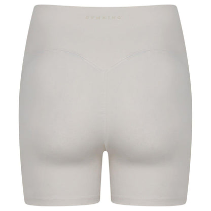 Marshmallow - Back - Gym King Womens-Ladies Peach Luxe Slim Cycling Shorts