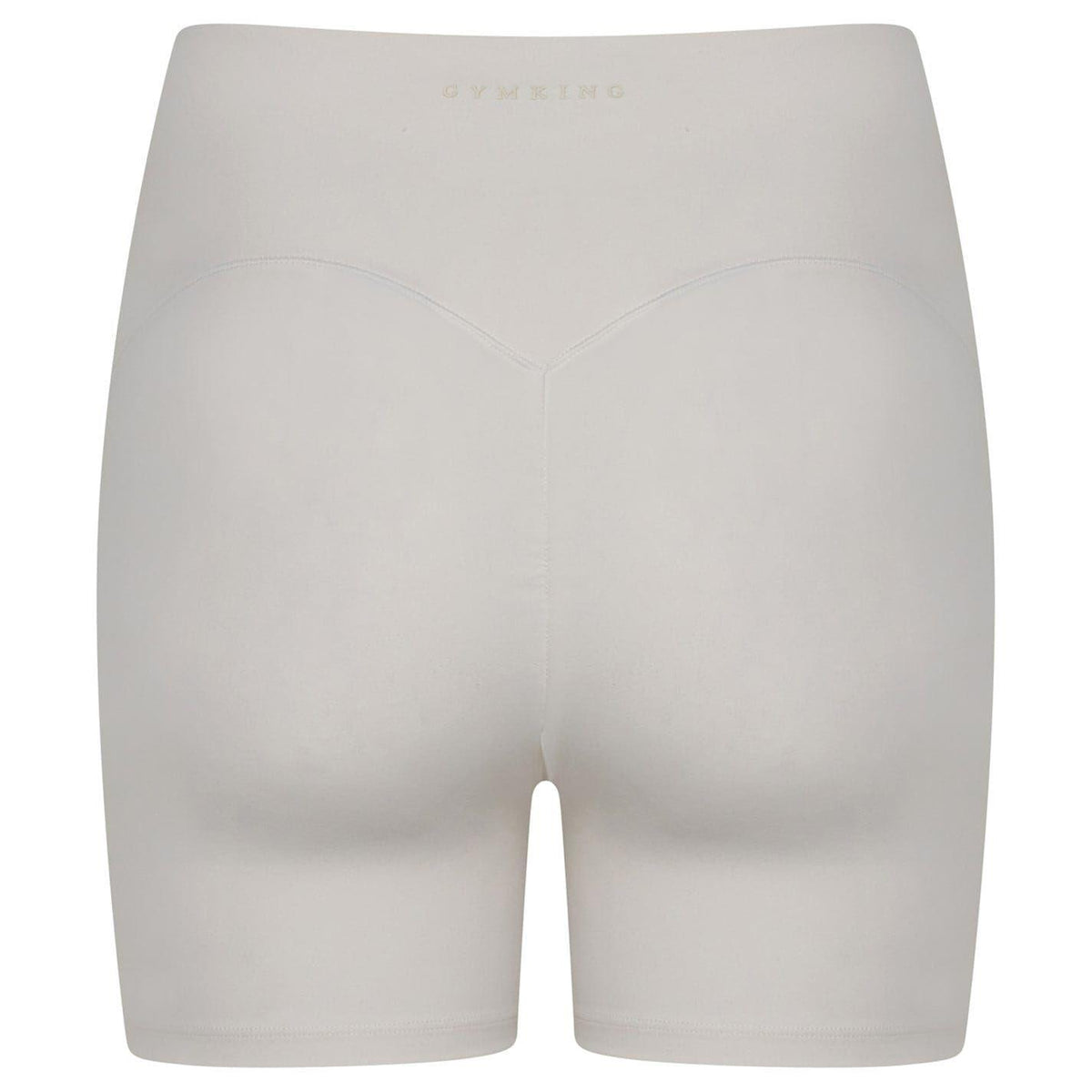 Marshmallow - Back - Gym King Womens-Ladies Peach Luxe Slim Cycling Shorts