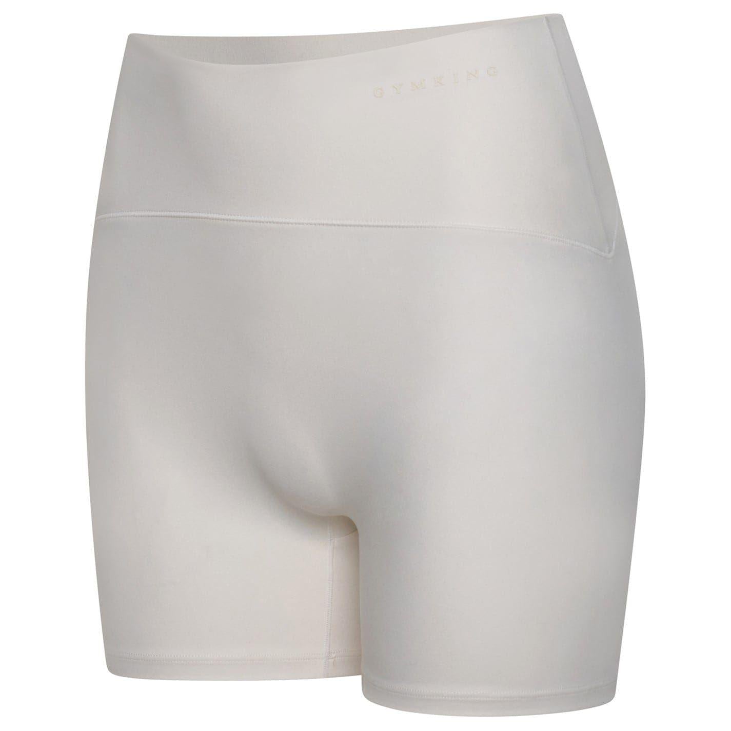 Marshmallow - Side - Gym King Womens-Ladies Peach Luxe Slim Cycling Shorts