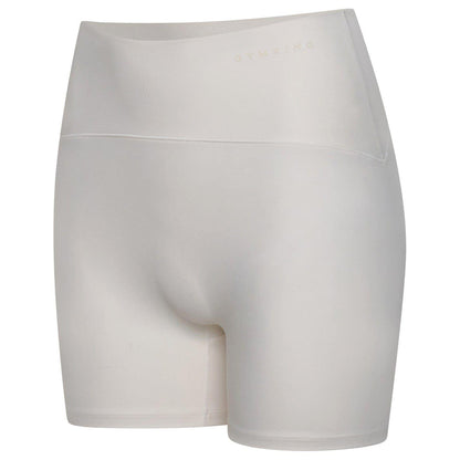 Marshmallow - Side - Gym King Womens-Ladies Peach Luxe Slim Cycling Shorts