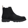 Black - Lifestyle - Boss Mens Signature Stripe Suede Taped Chelsea Boots