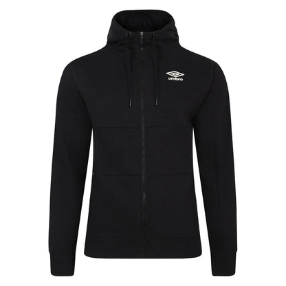 Black - Front - Umbro Mens Total Hoodie