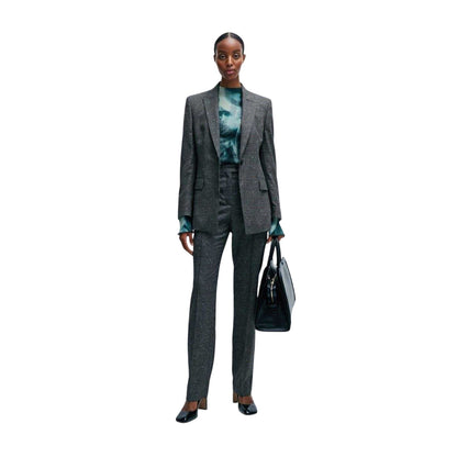 Black - Lifestyle - Boss Womens-Ladies Notch Neck Regular Suit Jacket