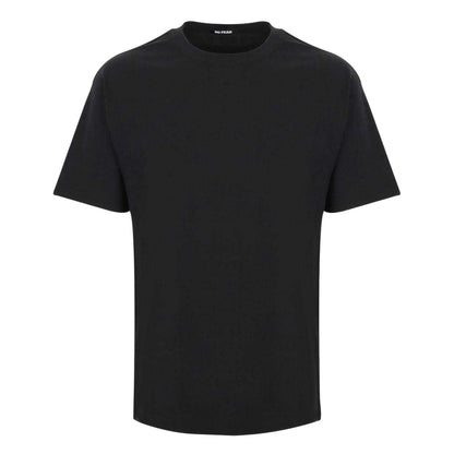 Black - Front - No Fear Mens Plain Cotton T-Shirt