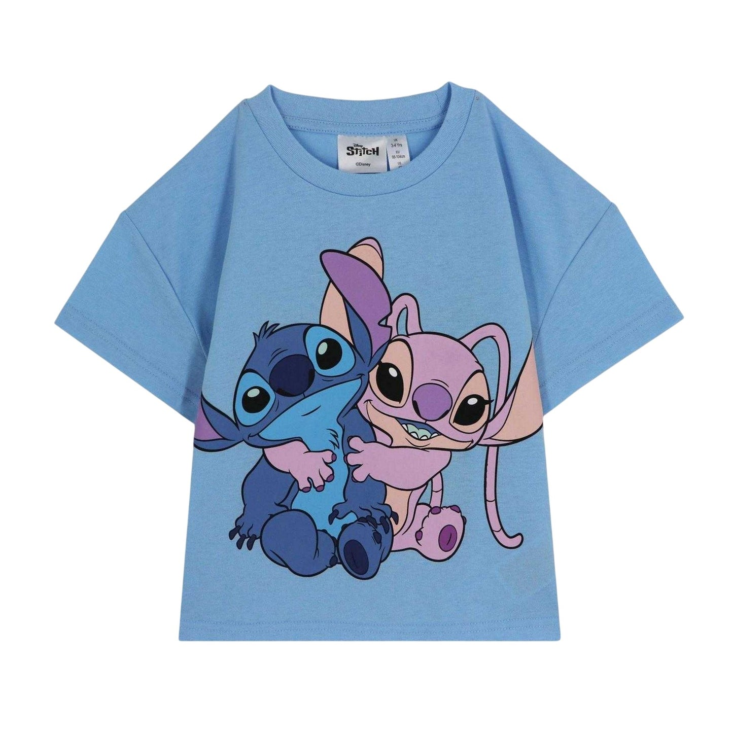 Black-Blue - Side - Lilo & Stitch Childrens-Kids Top & Bottom Set