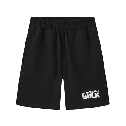Green - Lifestyle - Hulk Childrens-Kids Logo Printed Top & Bottom Set