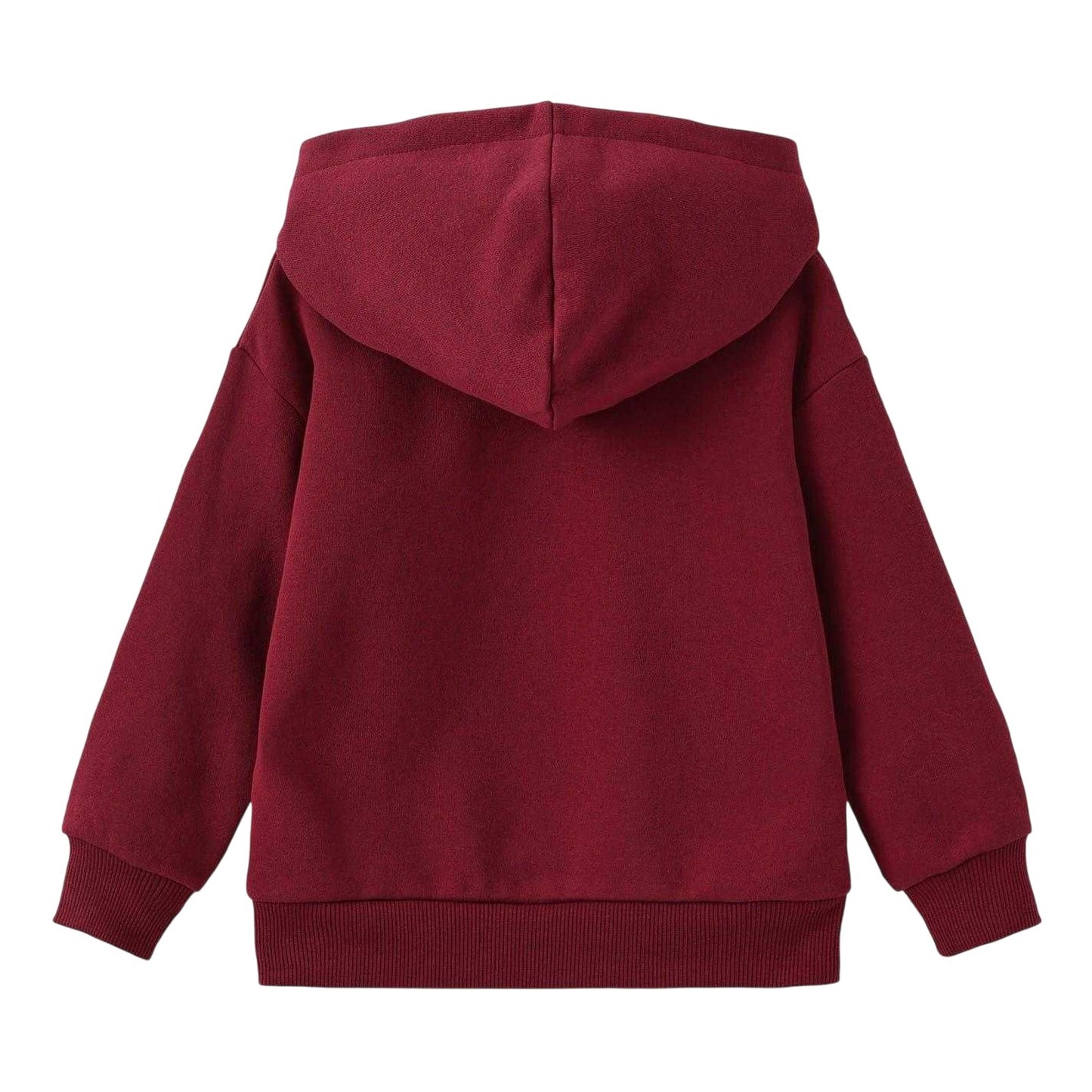 Burgundy - Back - Harry Potter Boys Hogwarts Fleece Lined Hoodie