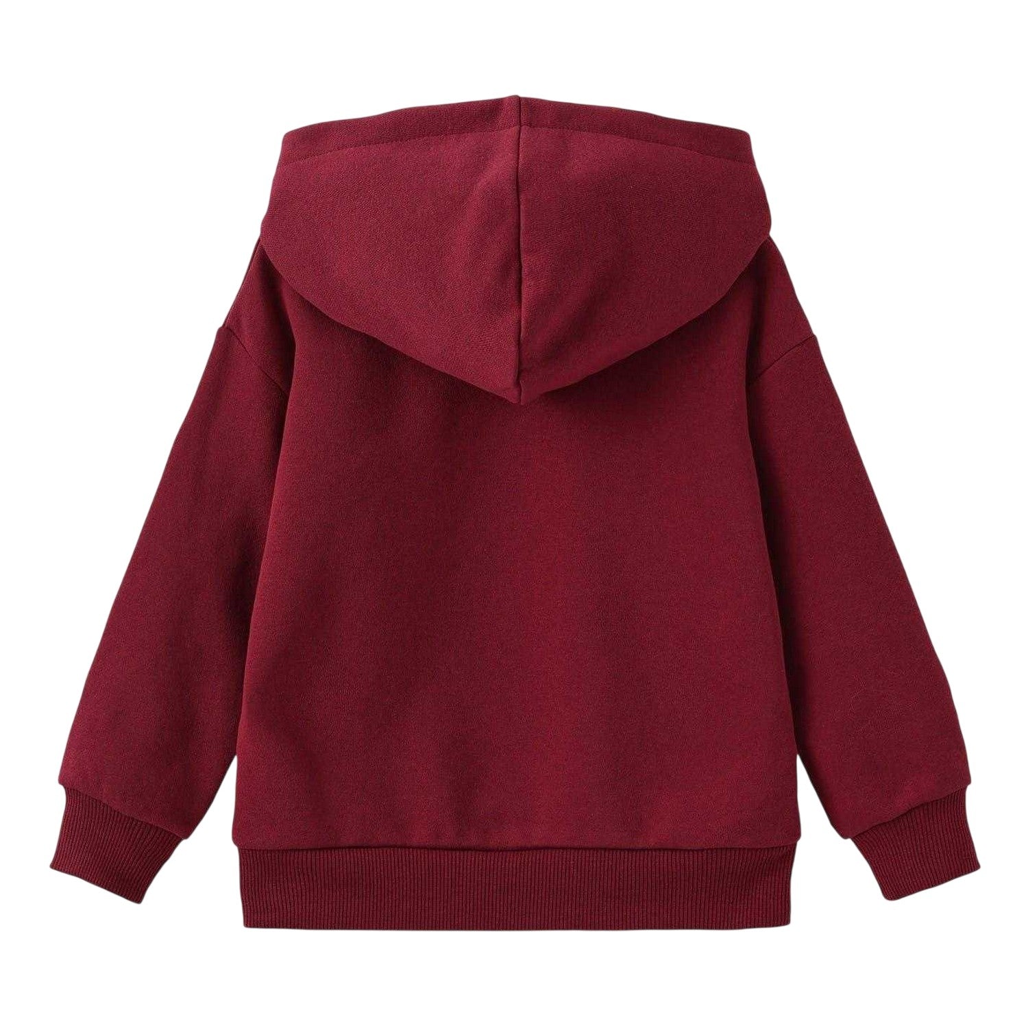 Burgundy - Back - Harry Potter Boys Hogwarts Fleece Lined Hoodie