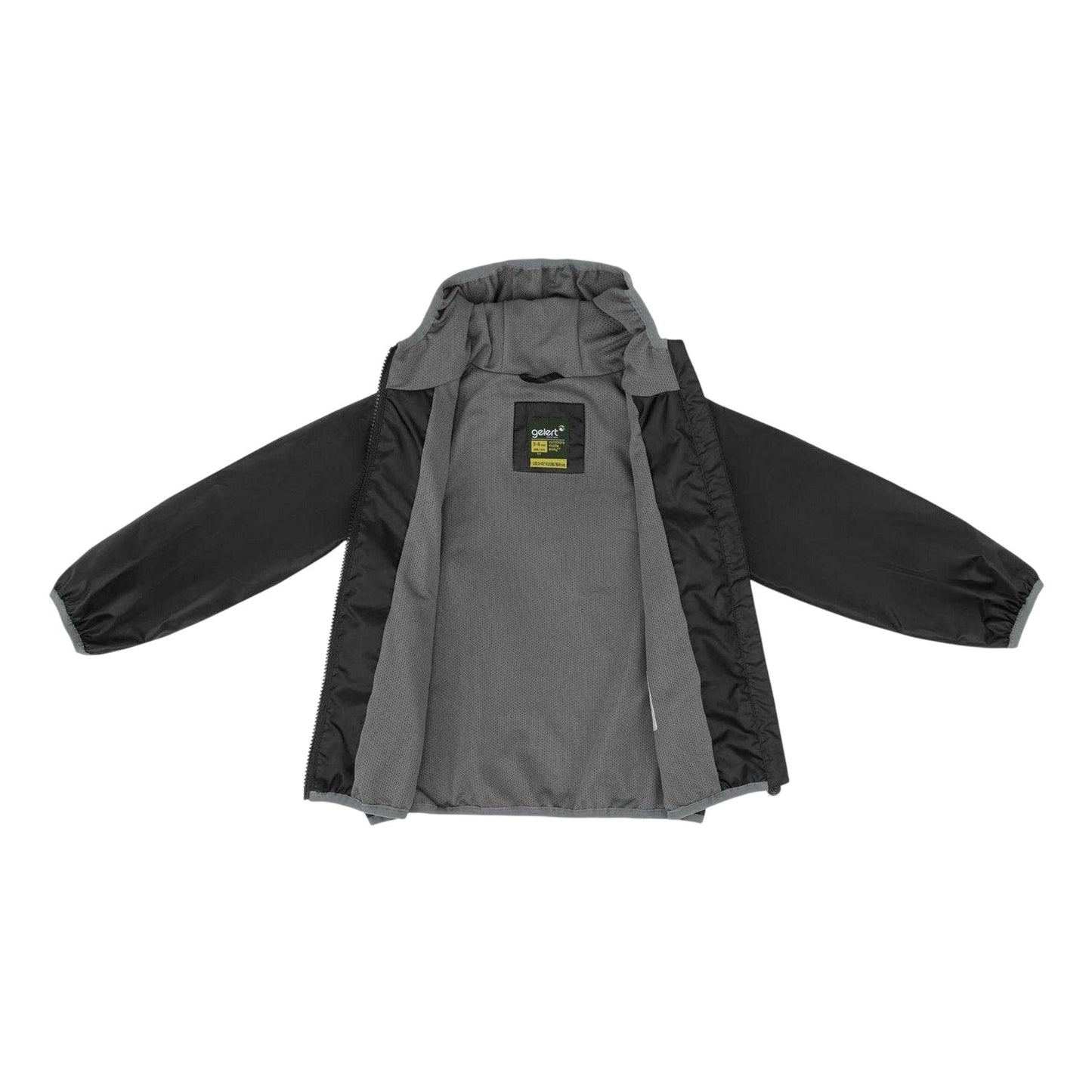 Black - Side - Gelert Childrens-Kids Hooded Jacket