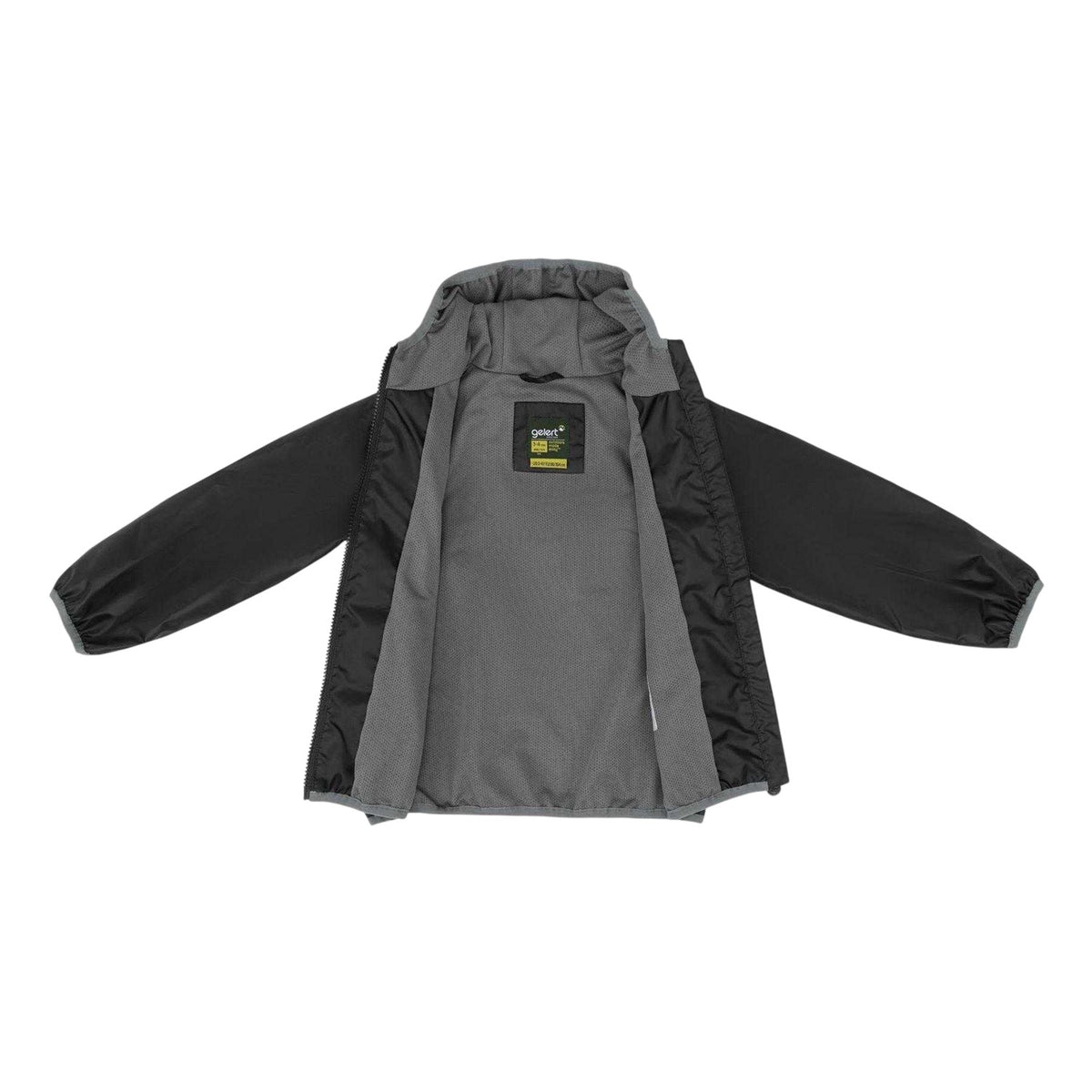 Black - Side - Gelert Childrens-Kids Hooded Jacket