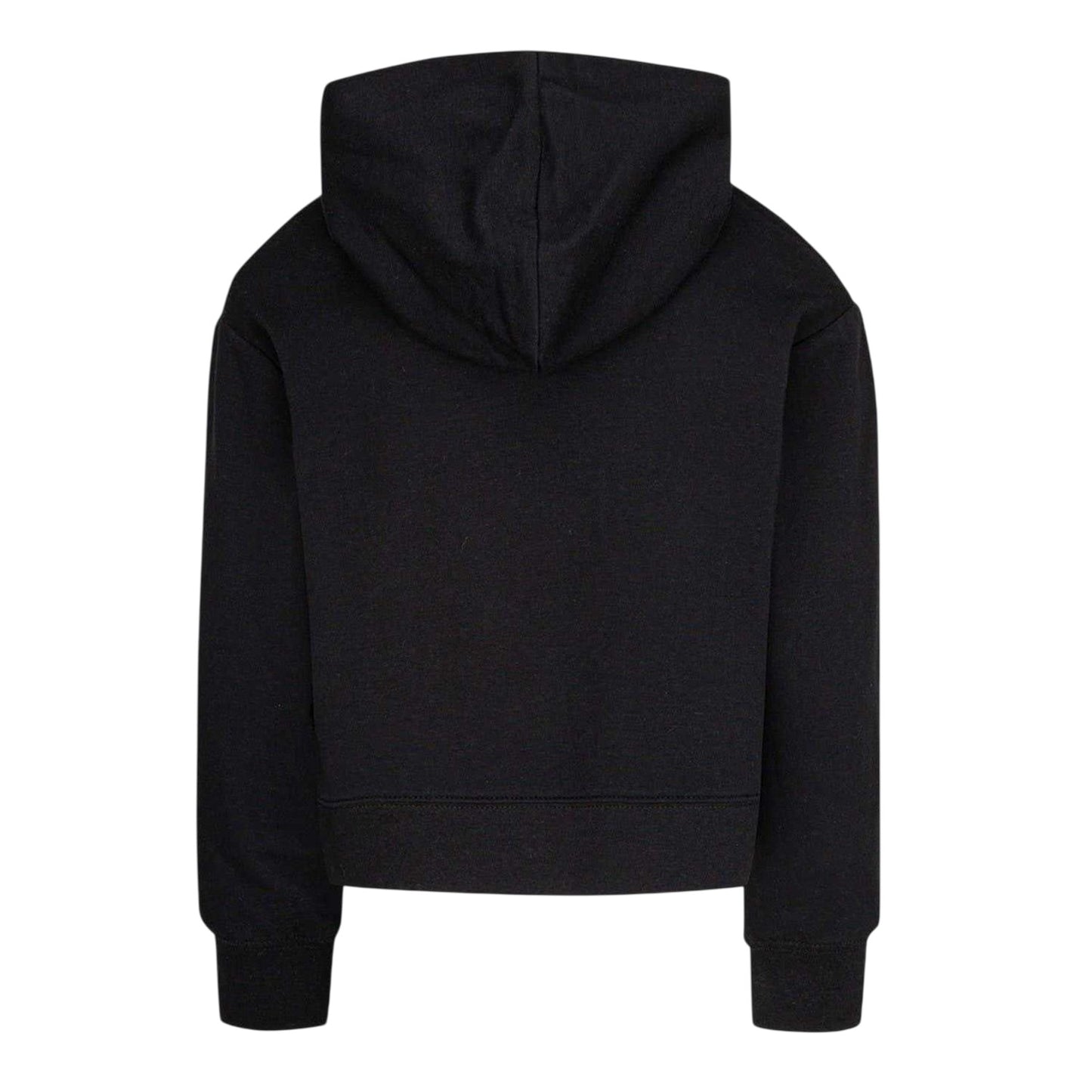 Black-White - Back - Nike Womens-Ladies Air Jordan Cropped Regular Long-Sleeved Crop Hoodie
