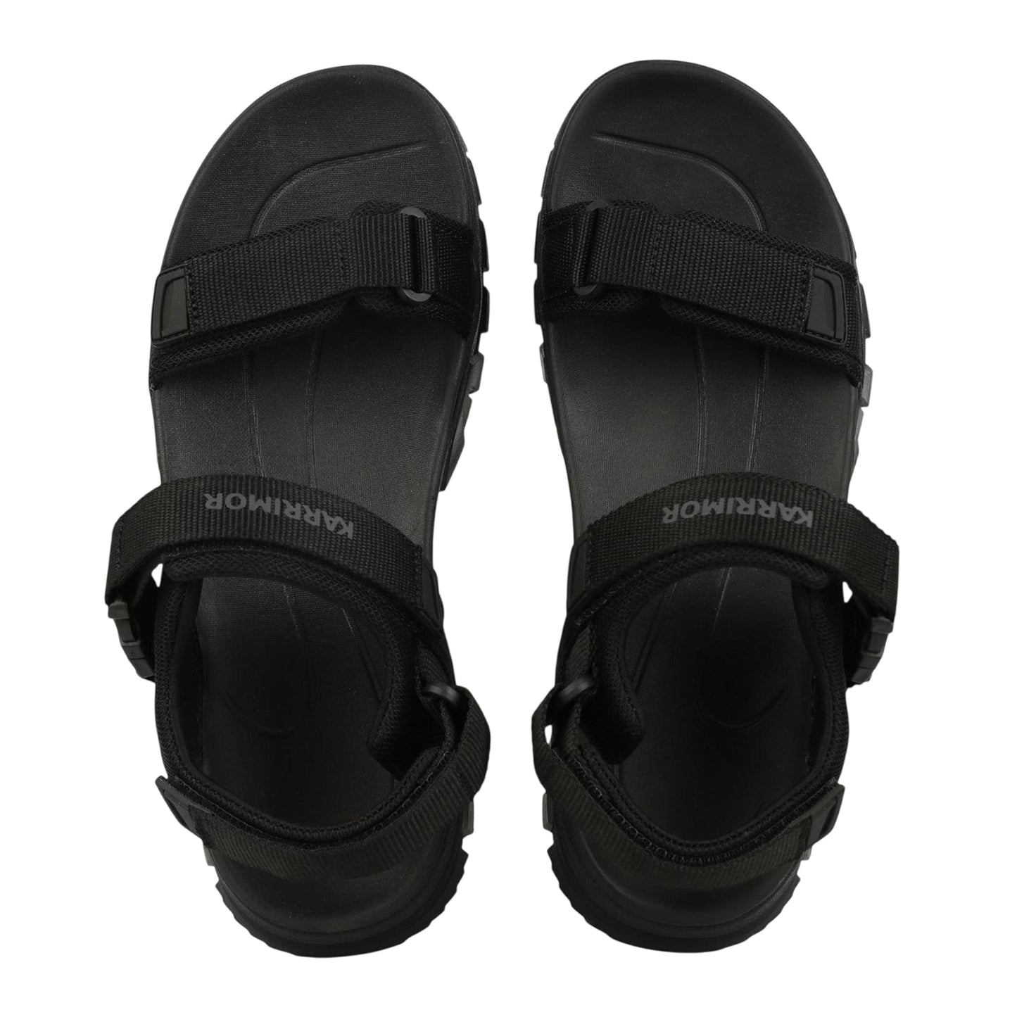 Black - Side - Karrimor Mens Cannes Mesh Walking Sandals