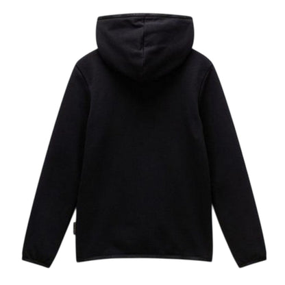 Black - Back - Napapijri Childrens-Kids Hooded Regular Sweatshirt