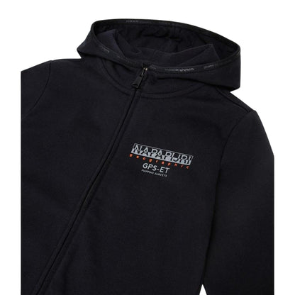 Black - Side - Napapijri Childrens-Kids Hooded Regular Sweatshirt