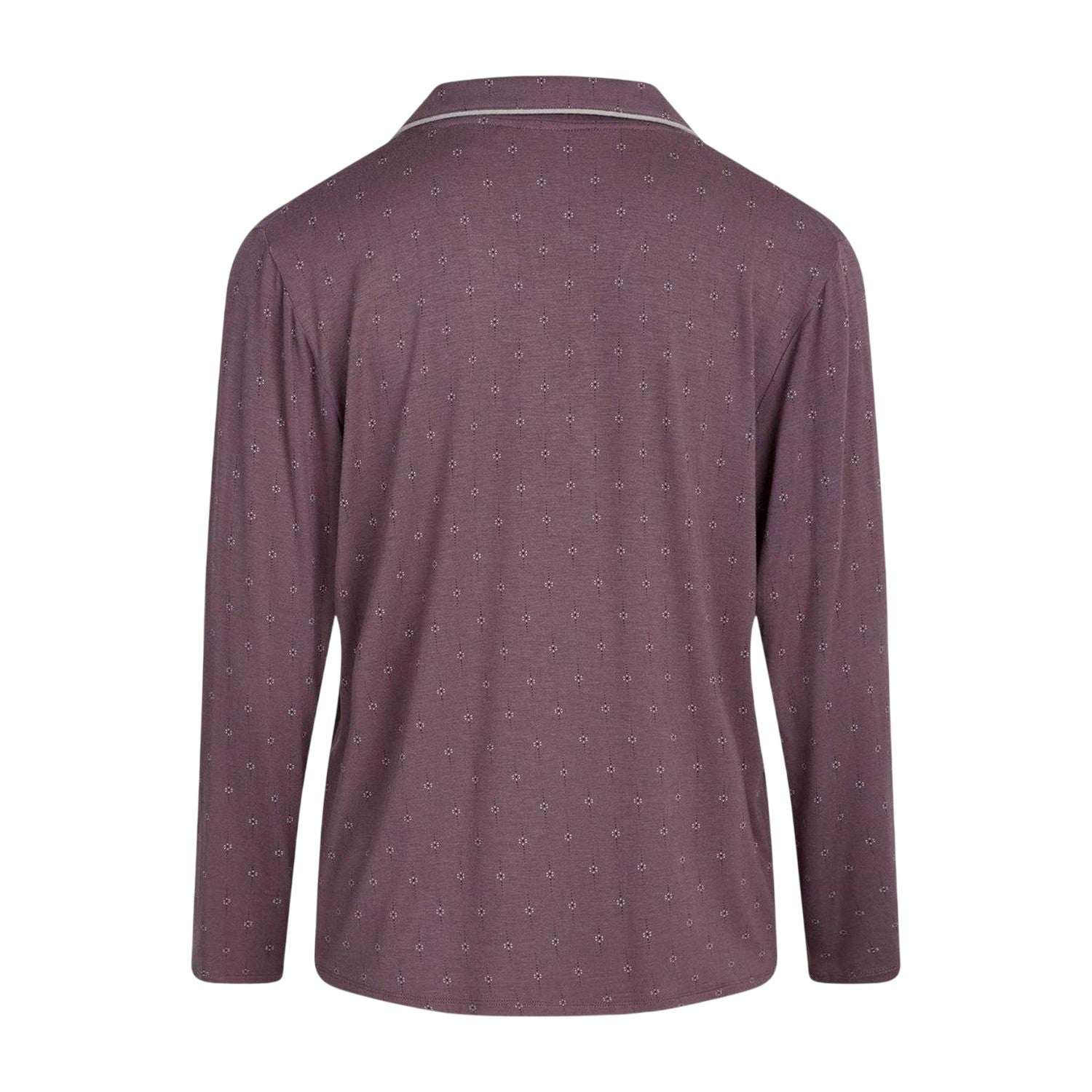 Purple - Back - CCDK Copenhagen Womens-Ladies Joy Dotted Pyjama Top