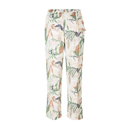 Snow White - Back - CCDK Copenhagen Womens-Ladies Katrina Leaf Print Pyjama Bottoms