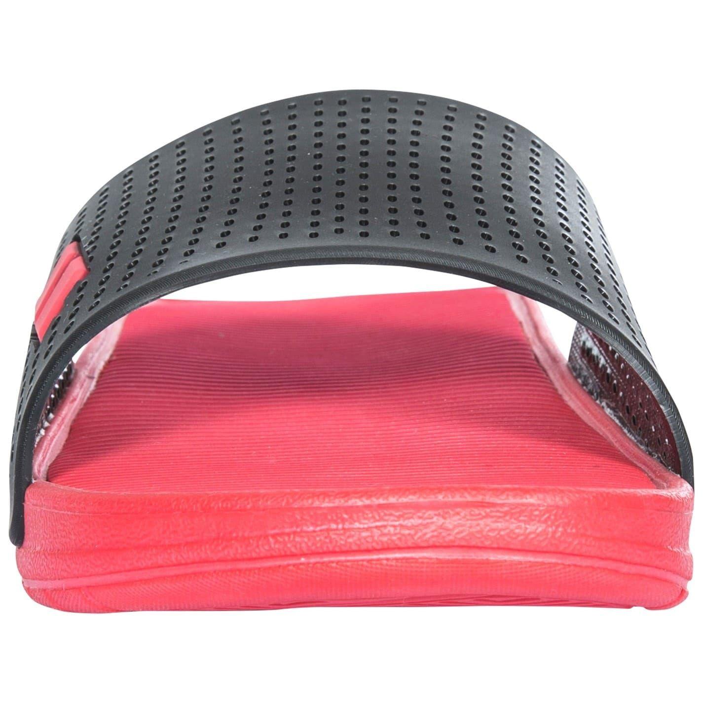 Black - Lifestyle - Trespass Mens Cusp Perforated Flatform Sliders