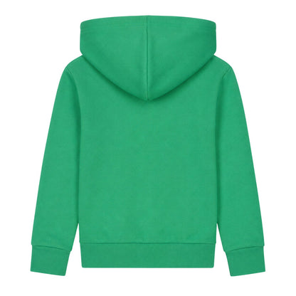Green - Back - Ralph Lauren Childrens-Kids Hooded Long-Sleeved Hoodie