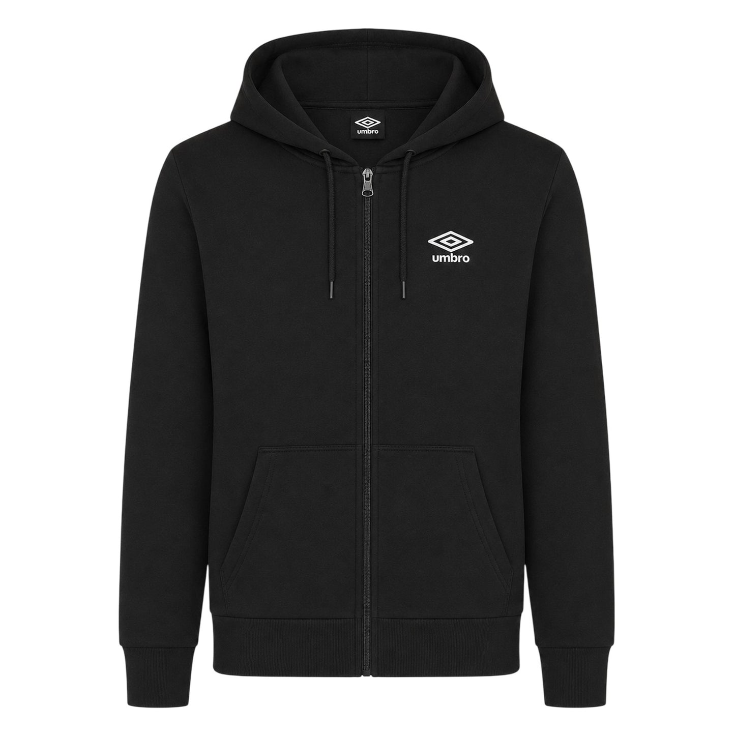 Black - Front - Umbro Womens-Ladies Oversized Full Zip Hoodie