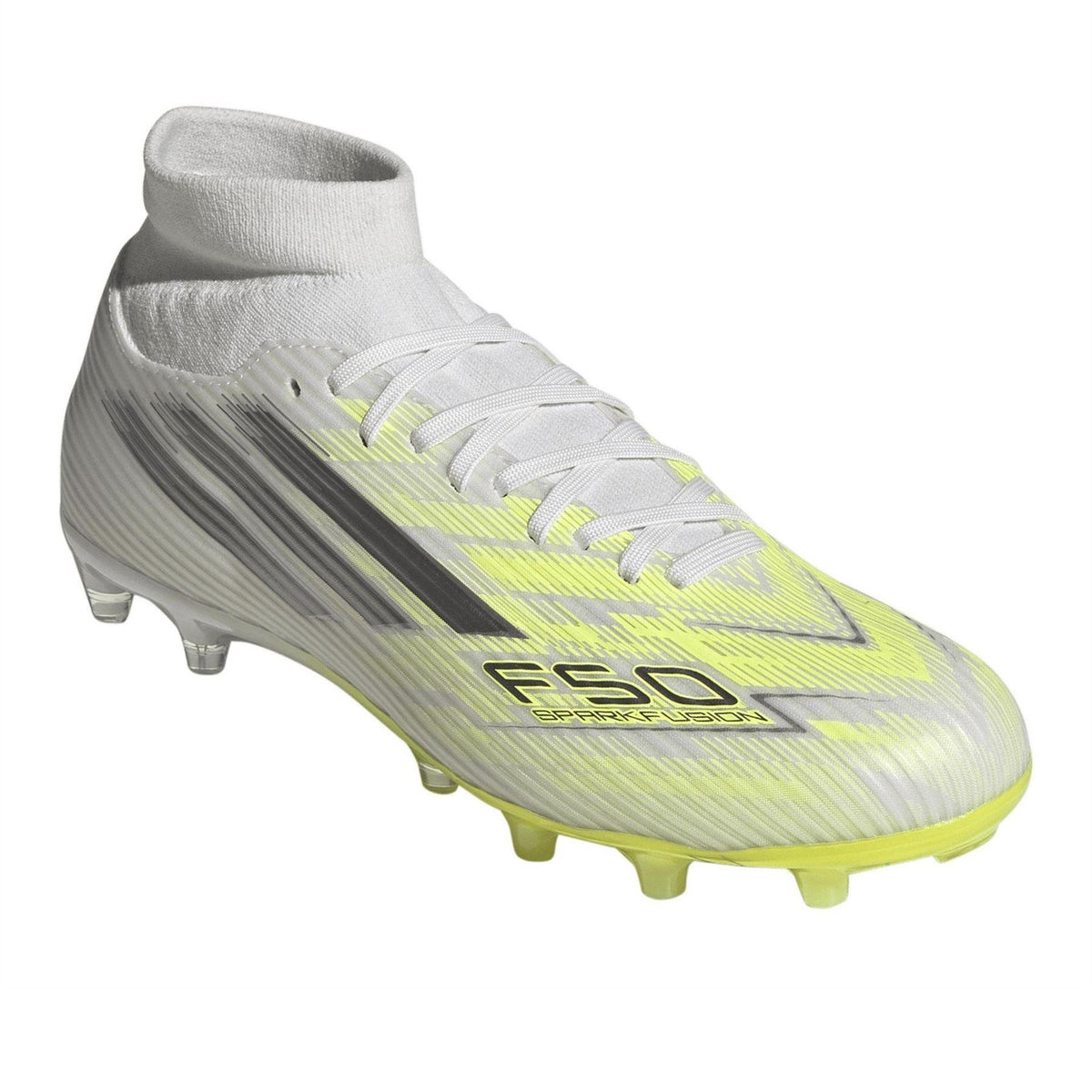 Solar Yellow - Pack Shot - Adidas Womens-Ladies F50 Striped Firm Ground Football Boots