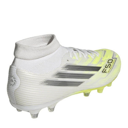 White - Lifestyle - Adidas Womens-Ladies F50 Striped Firm Ground Football Boots