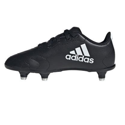 Black-White - Side - Adidas Boys SG 3 Stripes Football Boots