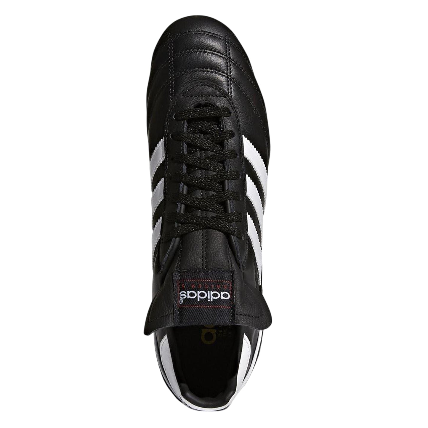 Black-White - Lifestyle - Adidas Mens Kaiser 5 Cup 3 Stripes Grain Leather Soft Ground Football Boots