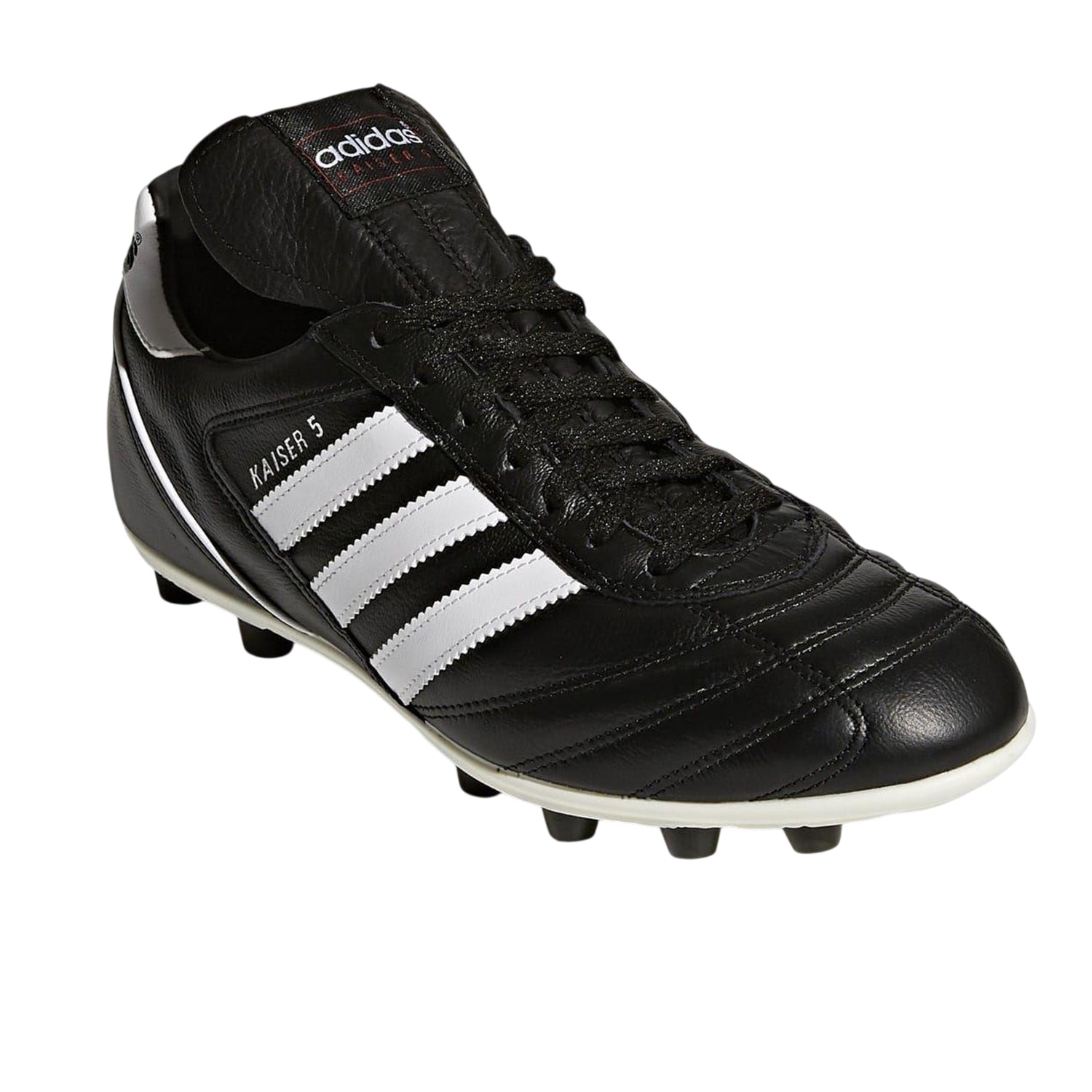 Black-White - Pack Shot - Adidas Mens Kaiser 5 Liga 3 Stripes Leather Football Boots
