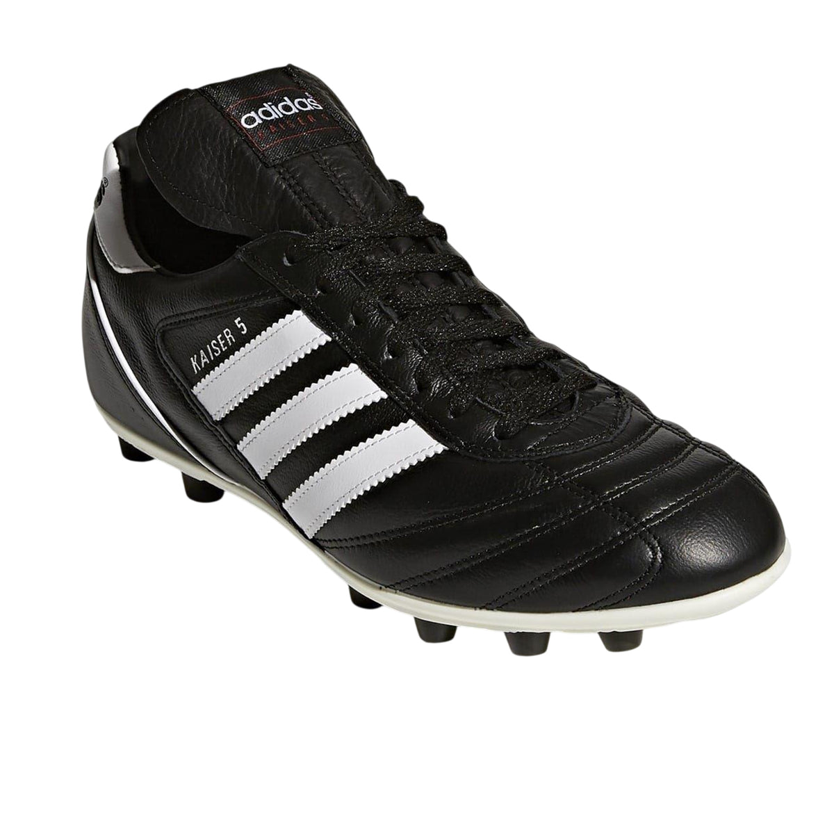 Black-White - Pack Shot - Adidas Mens Kaiser 5 Liga 3 Stripes Leather Football Boots