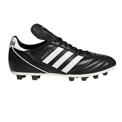 Black-White - Front - Adidas Mens Kaiser 5 Liga 3 Stripes Leather Football Boots