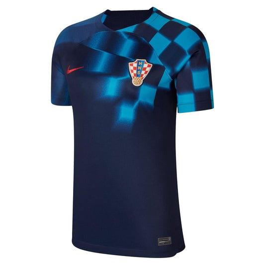 Blue-Uni Red - Front - Nike Womens-Ladies 2022-23 Croatia Away Shirt