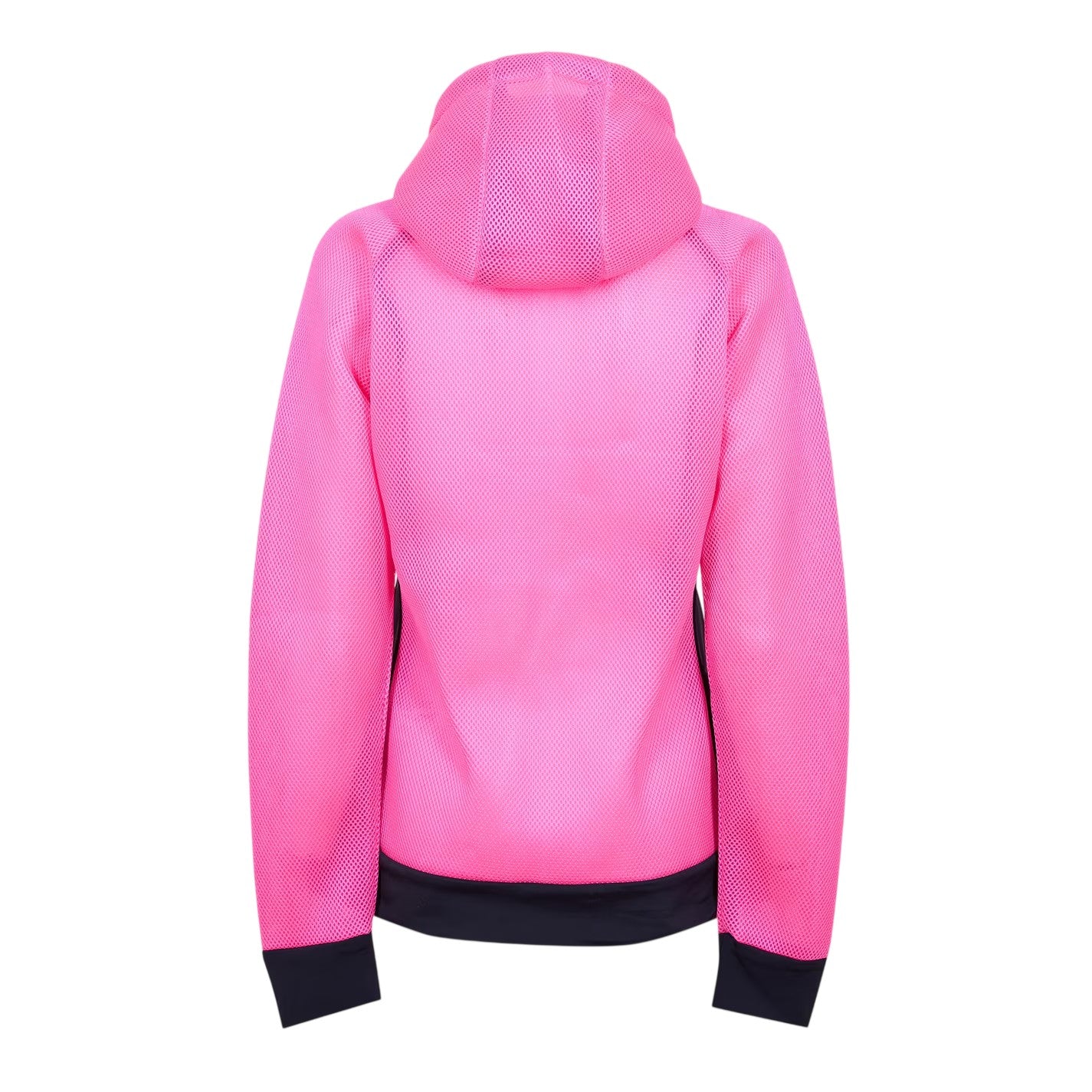 Dark Pink - Back - Diadora Womens-Ladies Hooded Mesh Regular Sweat Jacket