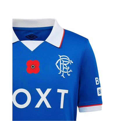 Blue-White - Side - Rangers FC Childrens-Kids 2025 Football Shirt