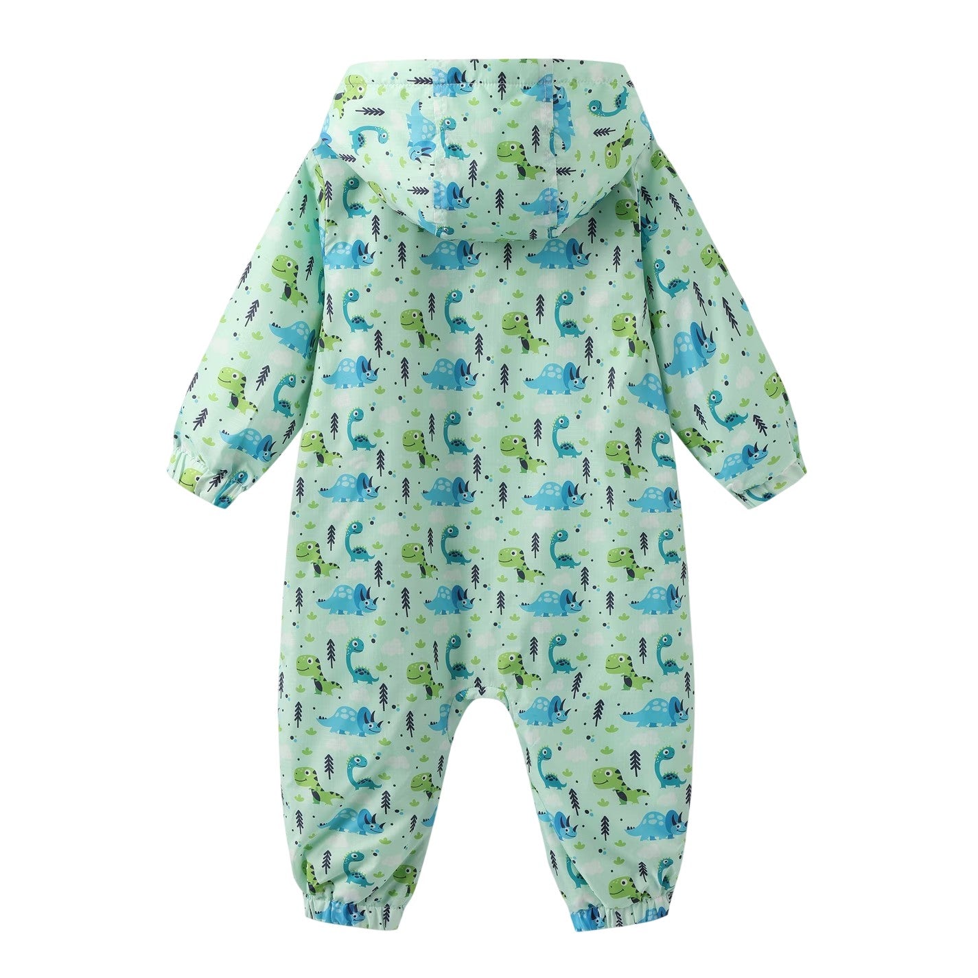 Blue - Back - Star Baby Football Polyester Sleepsuit