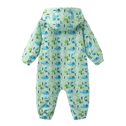 Blue - Back - Star Baby Football Polyester Sleepsuit
