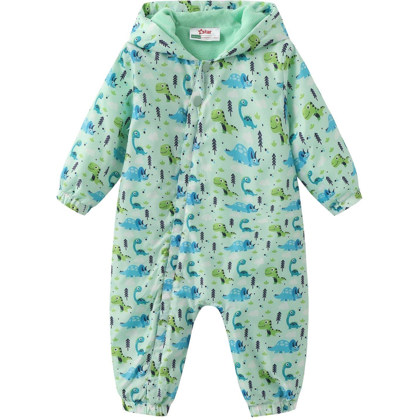 Blue - Front - Star Baby Football Polyester Sleepsuit