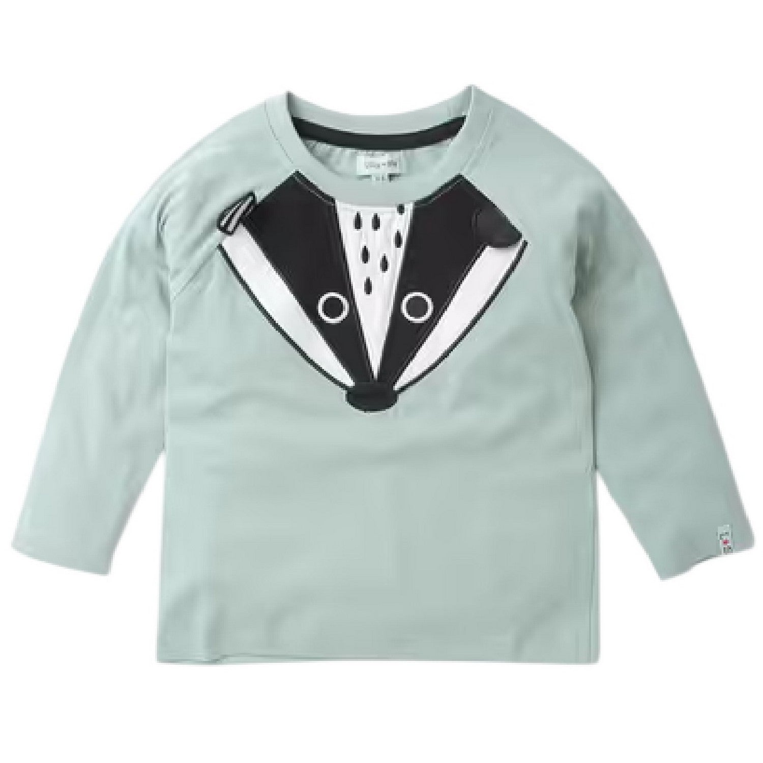 Sage - Front - The La´s Childrens-Kids Badger Relaxed Fit Long-Sleeved T-Shirt