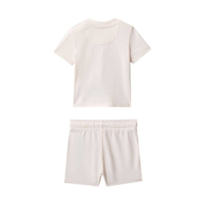 Pearl - Back - Calvin Klein Baby Logo T-Shirt & Shorts Set (Pack of 2)